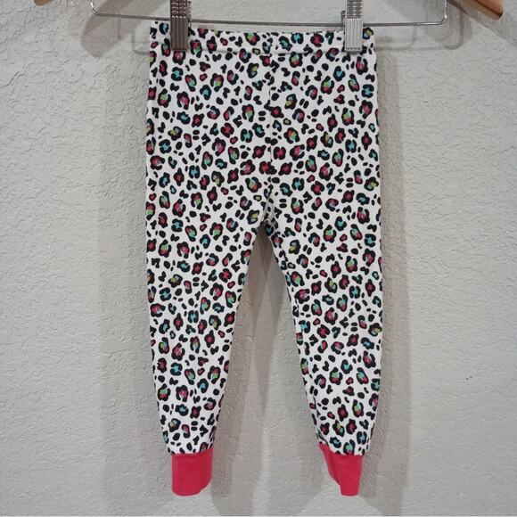 Leopard Colorful Pattern‎ Pajama Bottoms Pants Girls Sz 2T - Picture 1 of 6